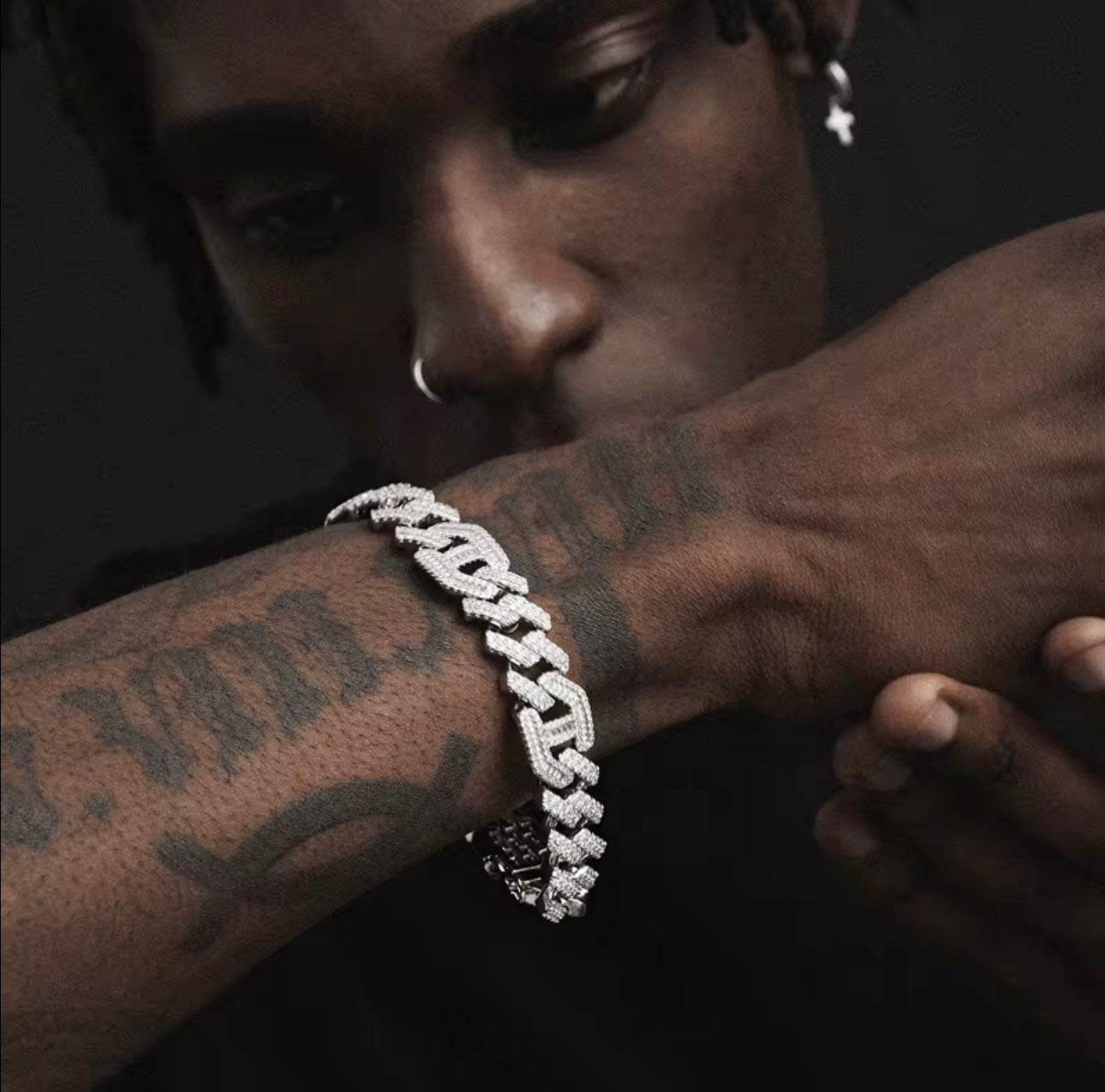 Signature Cuban Link Bracelet – 12 MM Moissanite Diamond Ice | Real 925 Silver | GRA Certified | Passes Diamond Tester