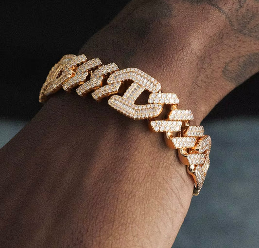 Signature Cuban Link Bracelet – 12 MM Moissanite Diamond Ice | Real 925 Silver | GRA Certified | Passes Diamond Tester