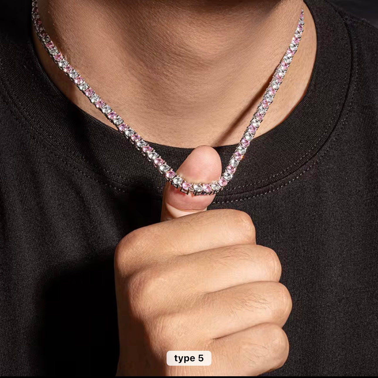 Luxury Moissanite Tennis Chains – 5 Signature Styles in 925 Silver / optional gold or white gold finish